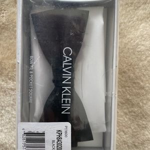 Calvin Klein bow tie and pocket square